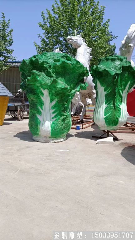 玻璃鋼白菜雕塑 蔬菜雕塑 (1)