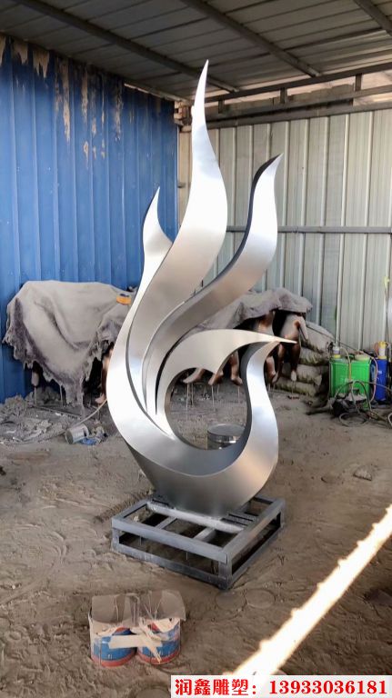 白鋼鳳凰雕塑  不銹鋼拉絲白鋼鳳凰雕塑廠家