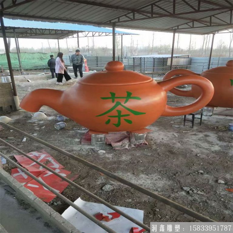 紫銅景觀茶壺，流水茶壺，景區(qū)天壺