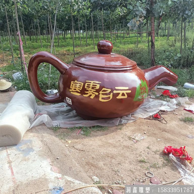 銅雕天壺噴泉構造，廠家加工鍛銅天壺