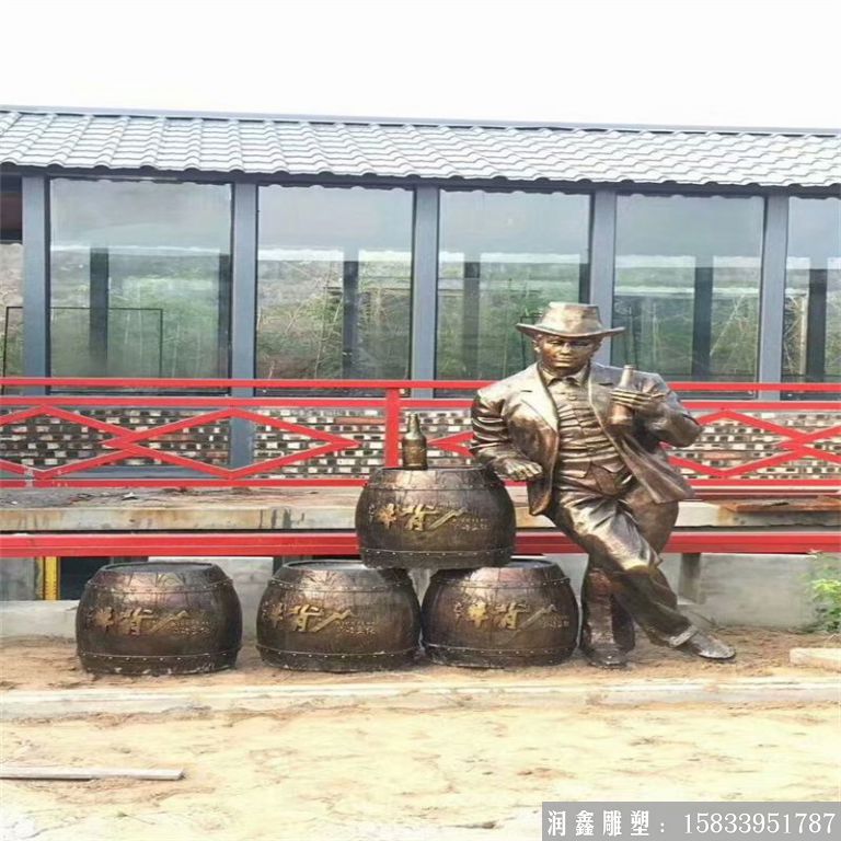 啤酒節(jié)主題人物雕塑景觀，酒文化雕塑案例