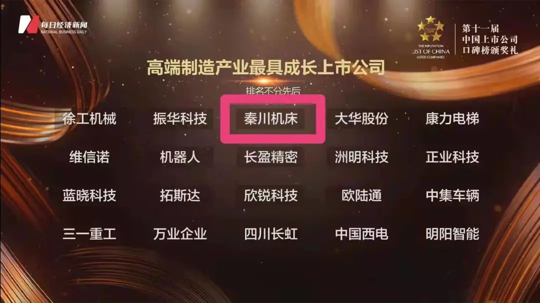 秦川集團——高端制造產業(yè)最具成長上市公司